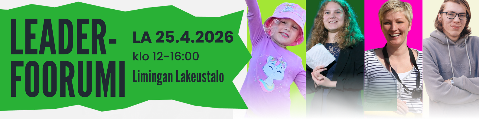 Mainos Leader-foorumi tapahtumasta 25.4. klo 12-16